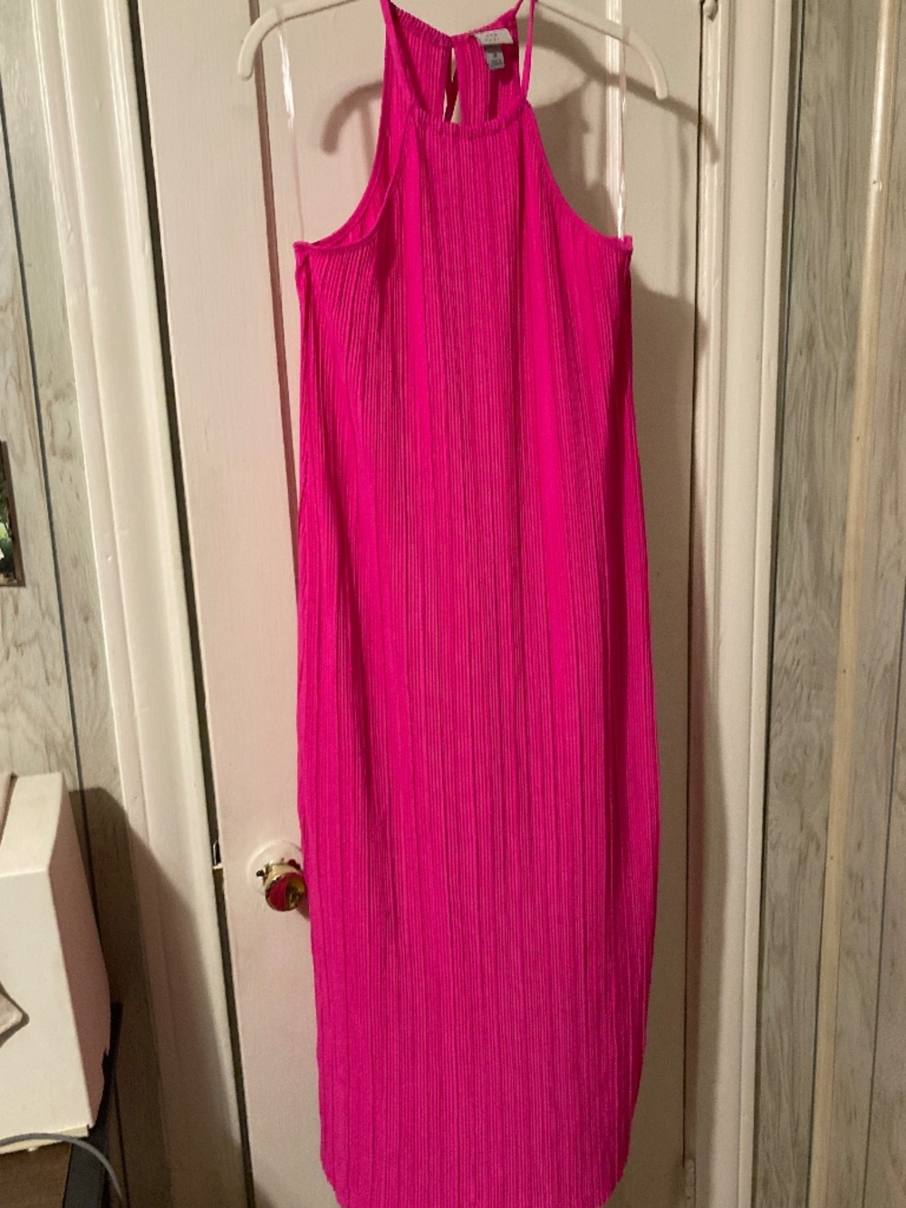 Halter style dress with side slits